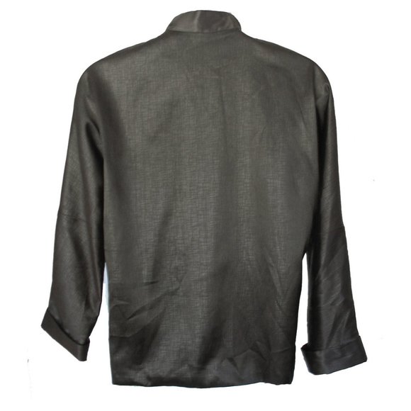 Lin Zhi Xiu Asian Embroidered Satin Dragon Jacket Mens Medium - Picture 3 of 5